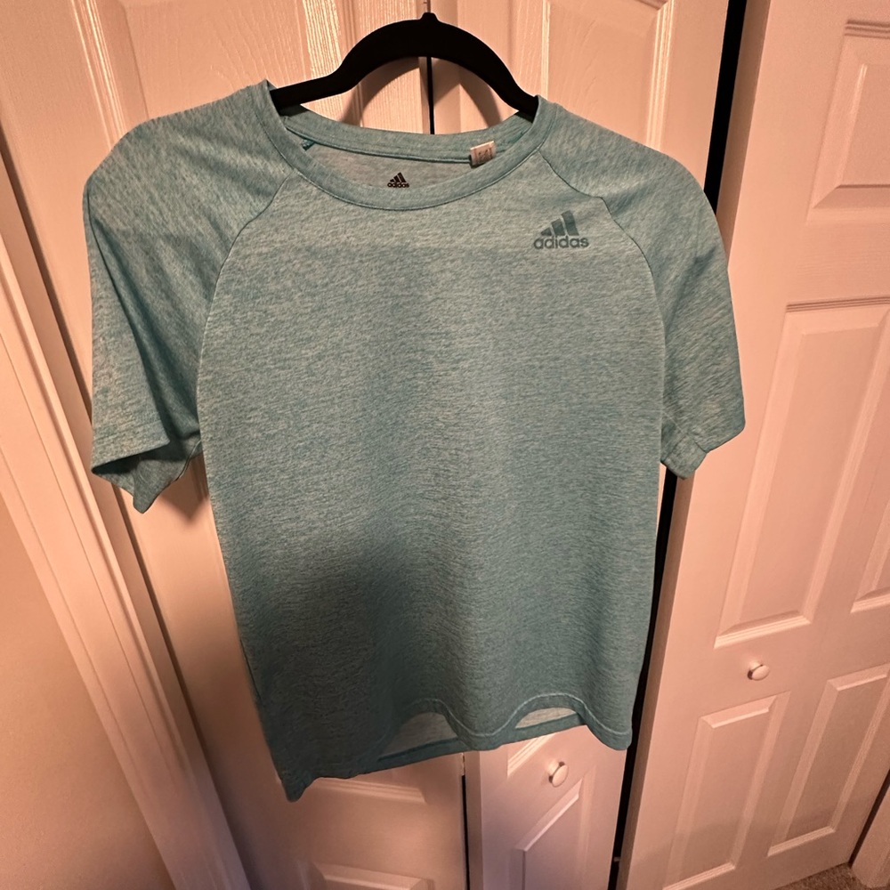 Adidas Teal Performance Tee - Picture 3 of 4